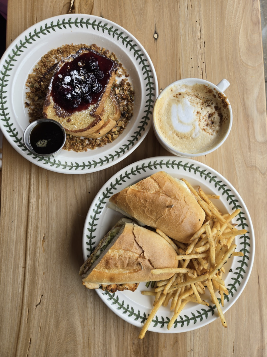 “Challah French Toast”, “The Soprano", and the “Snickerdoodle Latte” from Almost Home General in Westwood