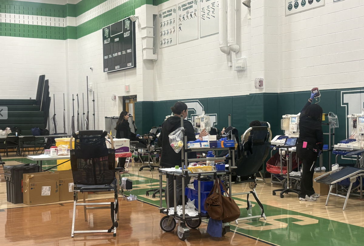 Pascack Valley's annual blood drive.