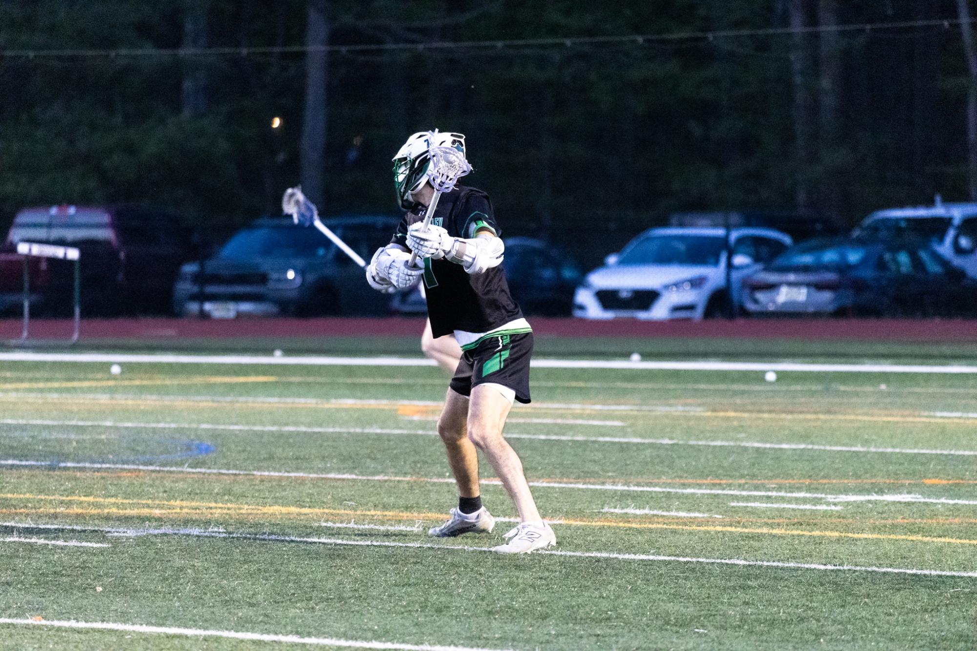 Owen Dargan (Sr.) at lacrosse game.