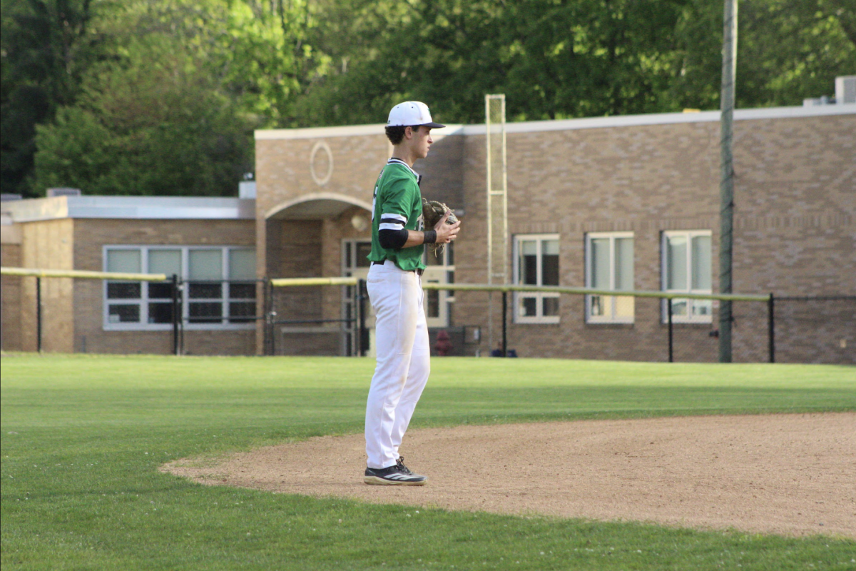Aiden Costello (Jr.) playing shortstop for PV baseball in their win against Ramsey